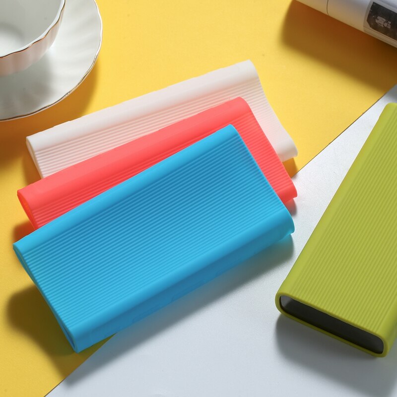 Silicone Case For Xiaomi Power Bank 3 10000mah PLM12ZM Rubber Cover For Xiaomi Power Bank 2 10000mAh PLMO9ZM Protector Case