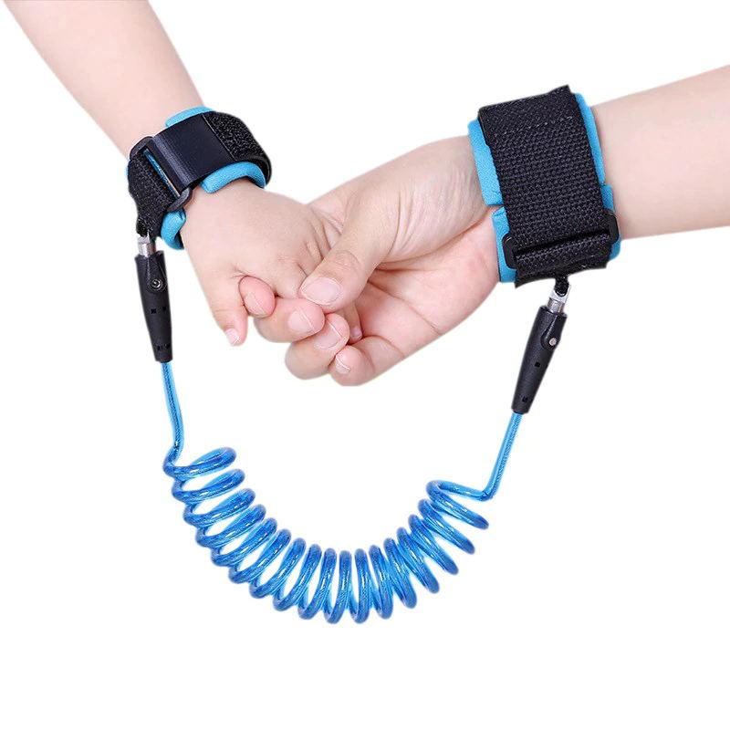 Anti Lost Wrist Link Wristband Baby Safety Strap Kids Toddler Belt Walking Rope PU Link Adjustable Harness Hand Ring Children