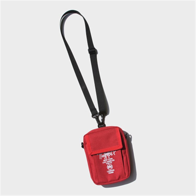 Waterproof Casual Men Shoulder Bag Oxford Letter Crossbody Bags Mini Back Pack Wallet Messenger Bag Men Small Travel Pouch: red