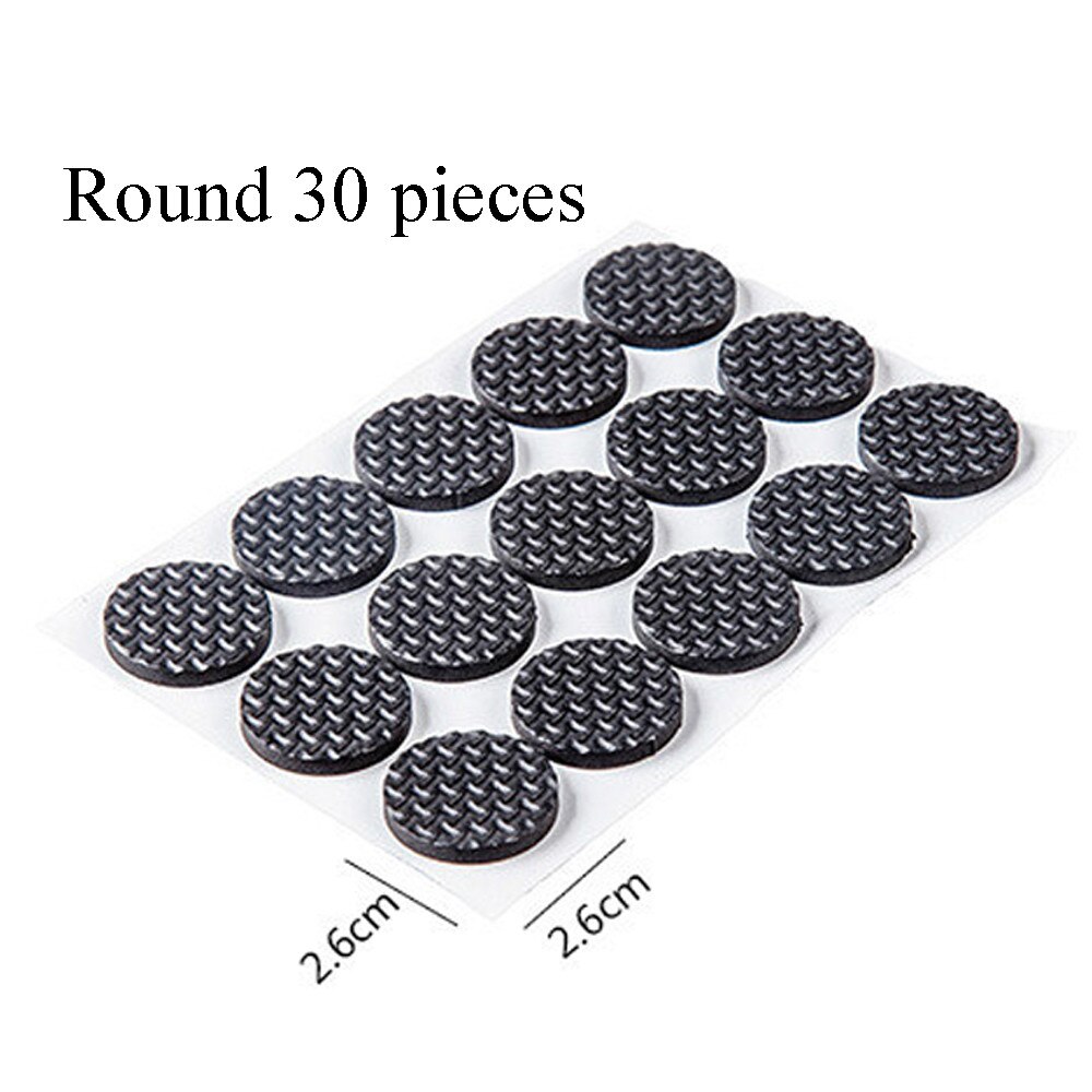 Adhesive Rubber Anti-Skid DIY Resistant Furniture Feet Floor Protector Pads Table Legs Stools Chairs Mats Table Feet Mat: A