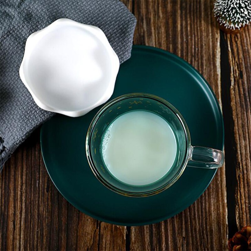 Kerstboom glazen beker koffiemokken drinkisolatie dubbelwandige glazen beker festival voor vriend kind drinkgerei