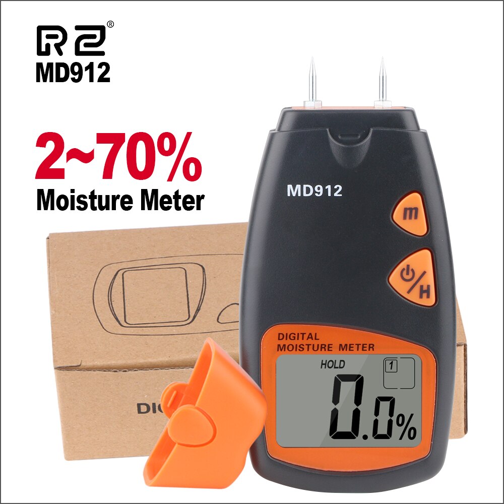 RZ MD912 – hygromètre Portable pour le bois, outil de mesure de l&#39;humidité, testeur électrique numérique de la densité des arbres à bois