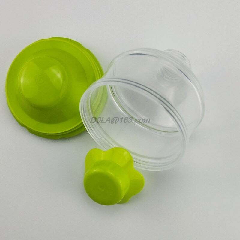 Portable 3-Layers Baby Milk Powder Container Travel Non-Spill Stackable Formula Milk Storage Dispenser