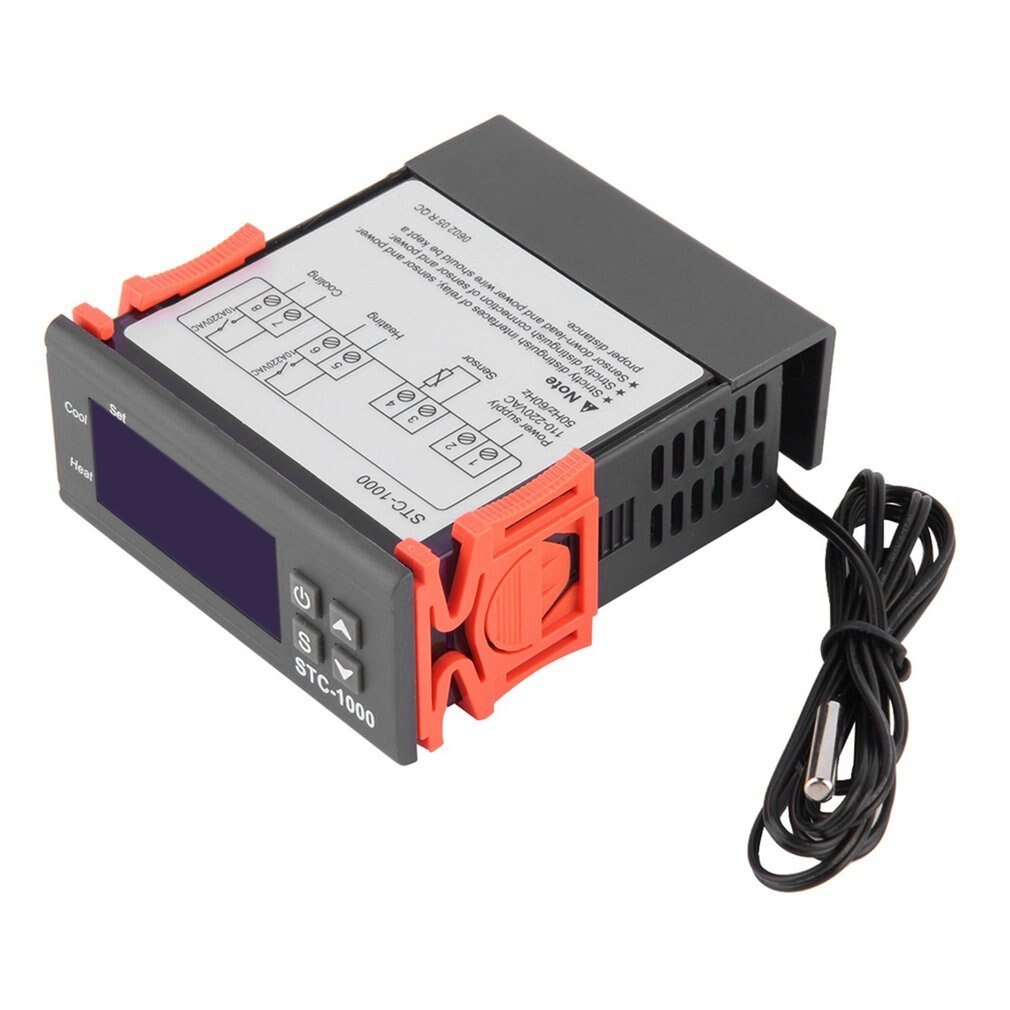Nyeste temperaturkontroller termostat akvarium stc 1000 inkubator kaldkjede temp laboratorier temperatur