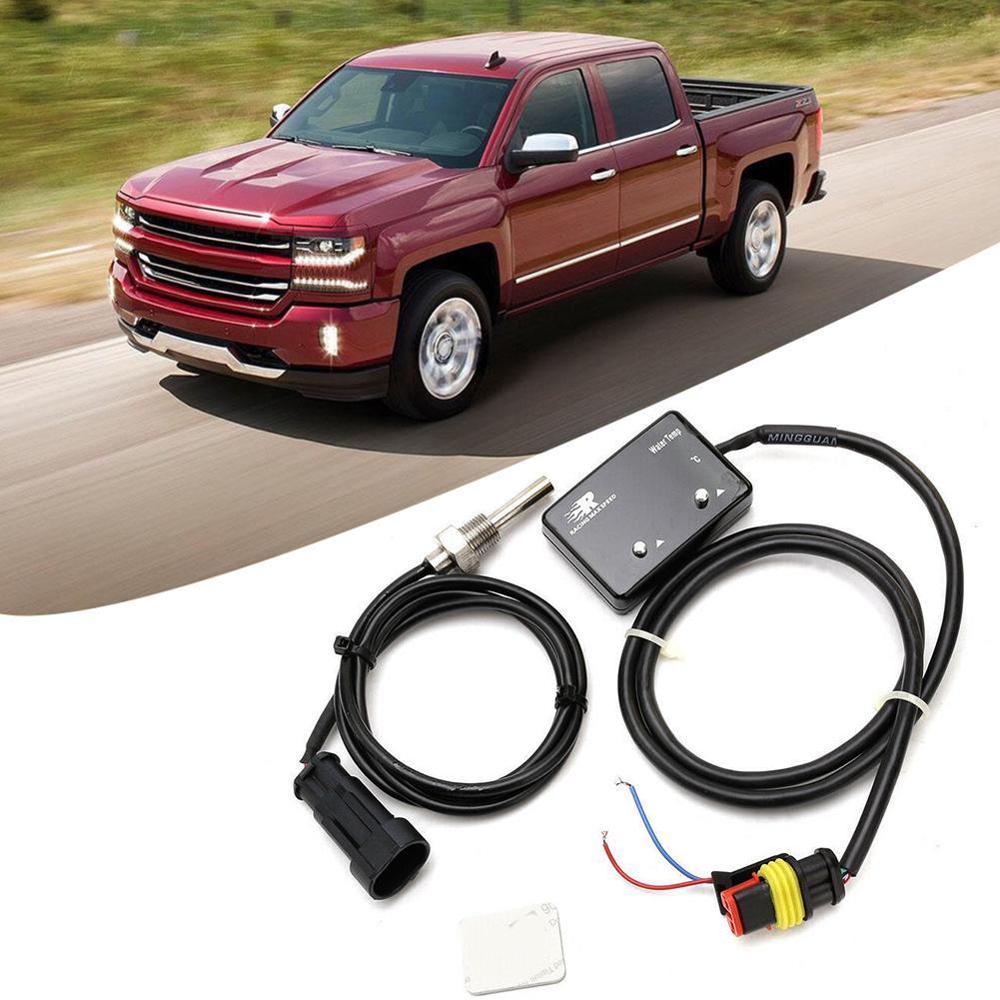 Digital Water Temperature Meter Car Motorcycle Temperature Water Gauge Temperature with Sensor Gauge Digital LED T1I7