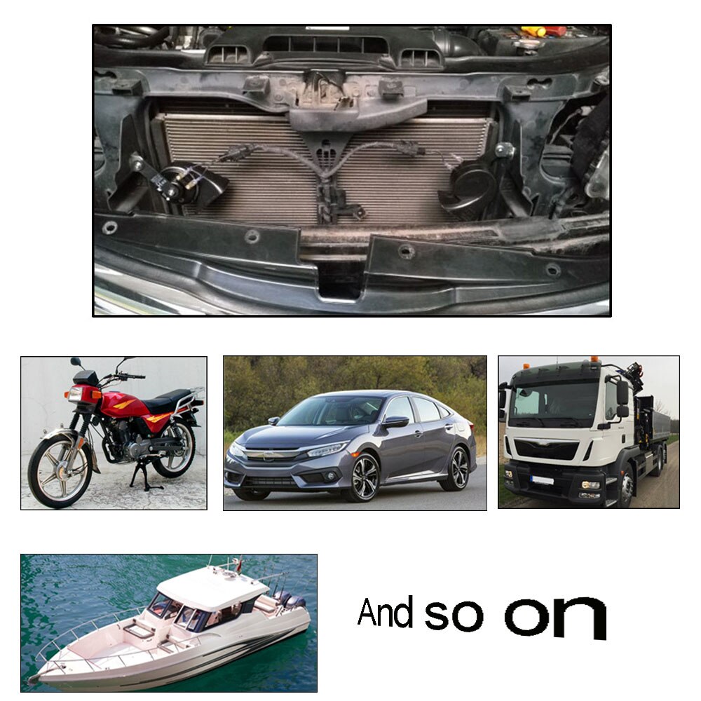 Accesorios para coche bocina Universal de caracol para automóviles camioneta vehículo 12V 110-125db alta resistencia al agua 410/510Hz baja de tono