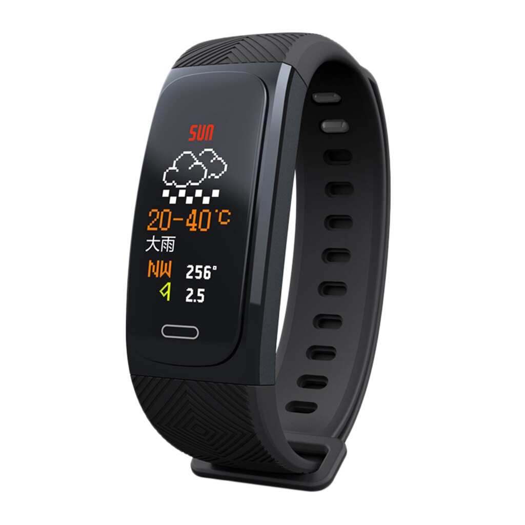 Reloj de pulsera para Fitness, podómetro, pulsera de Fitness, rastreador a prueba de agua, reloj de barómetro