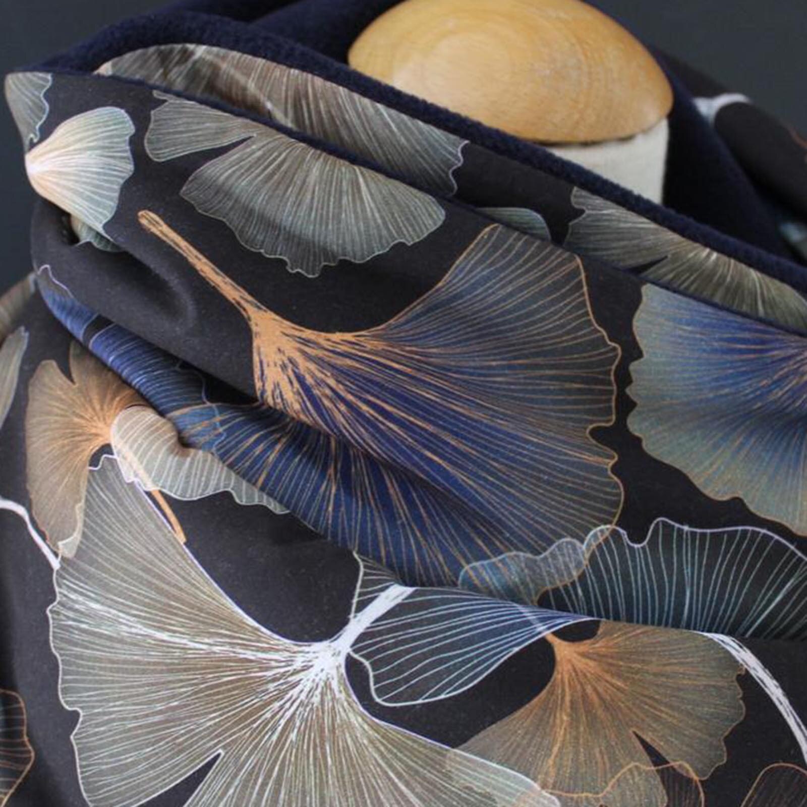 * Vrouwen Winter Warm Print Sjaals Vintage Afdrukken Bladeren Knop Wrap Casual Warme Sjaal Poncho Hoofd Warmer Mond Cover