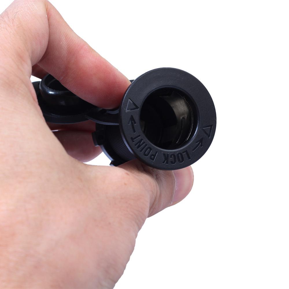Universal 5pcs Black Car Cigarette Lighter Socket Waterproof Cover Cap 12V Outle