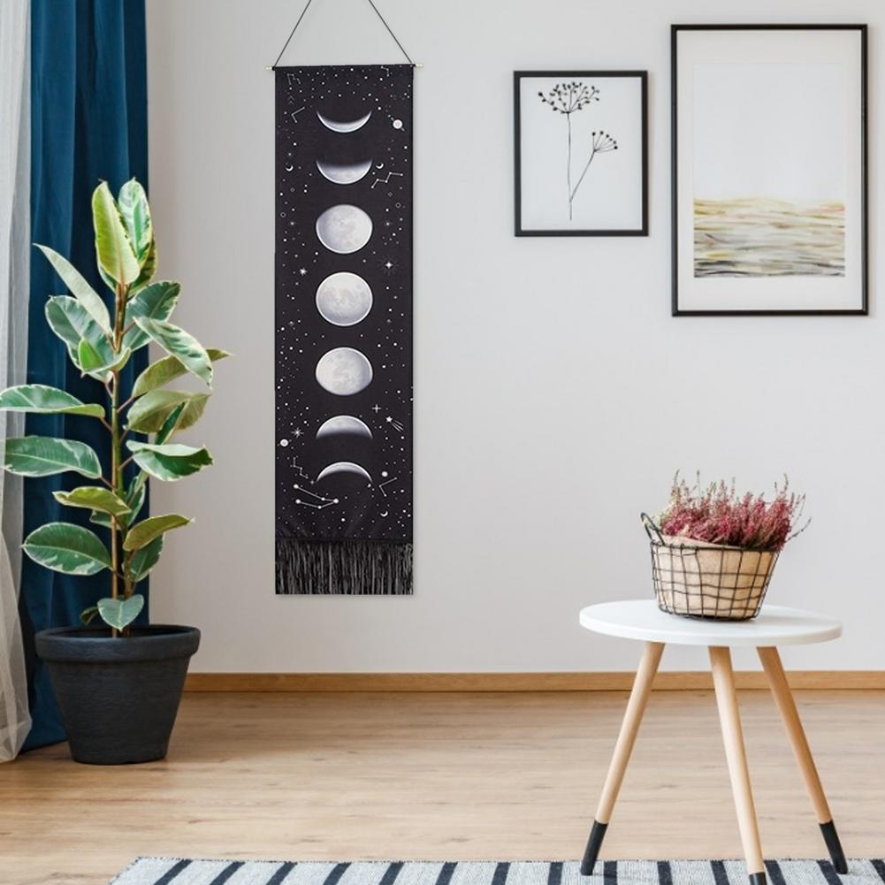 HD nadruk z księżycem fazy gobelin ściany wiszące na ścianę księżycowe zaćmienie gobeliny salon dekoracja sypialni obrazy tła