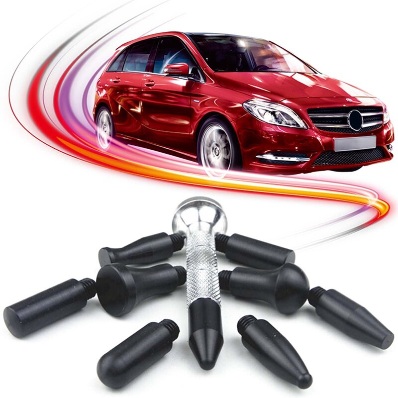 Juego de pluma de reparación de plástico para coche, eliminador de abolladuras sin pintura para el cuerpo del vehículo, Herramienta de mano de Metal de reparación de aplanamiento