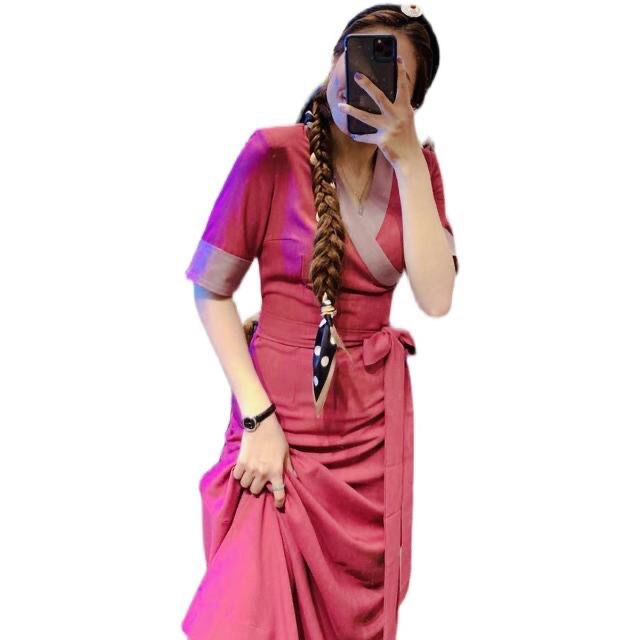 Robe tibétaine traditionnelle d&#39;été pour femmes, Robe de soirée Slim, Style chinois, Costumes de spectacle sur scène, tenue de Performance