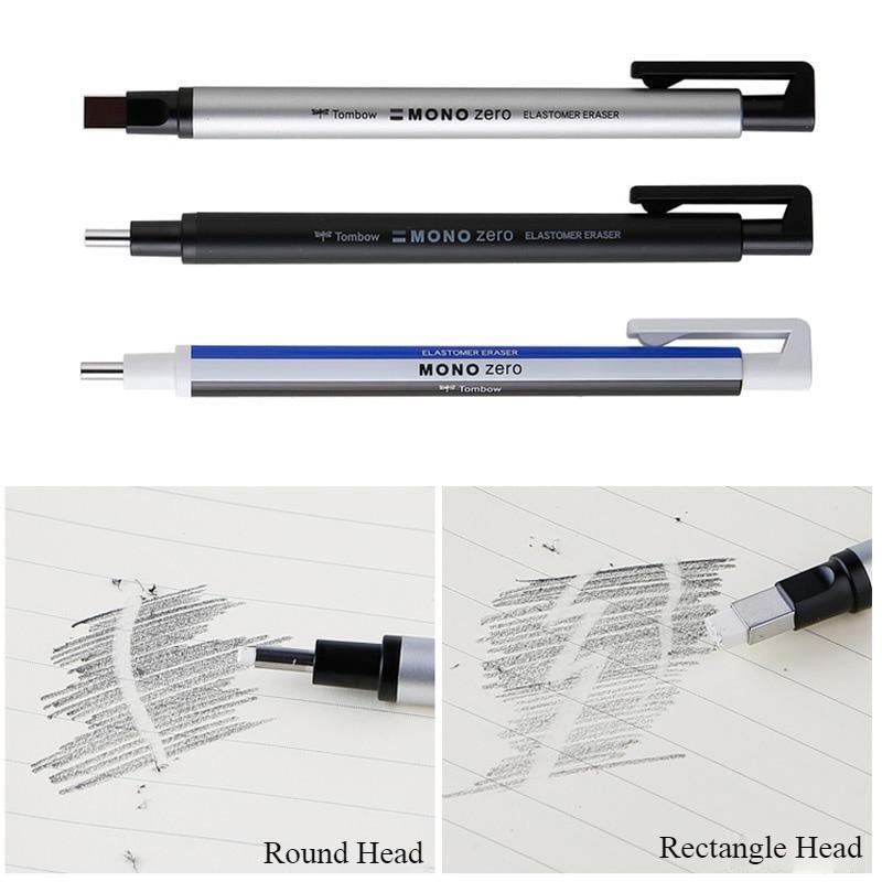 Tombow MONO Zero Pen Push Gumka Ołówek Guma ластик Japońskie artykuły papiernicze dla artystów Materiały dla uczniów Rysowanie Wymienny wkład