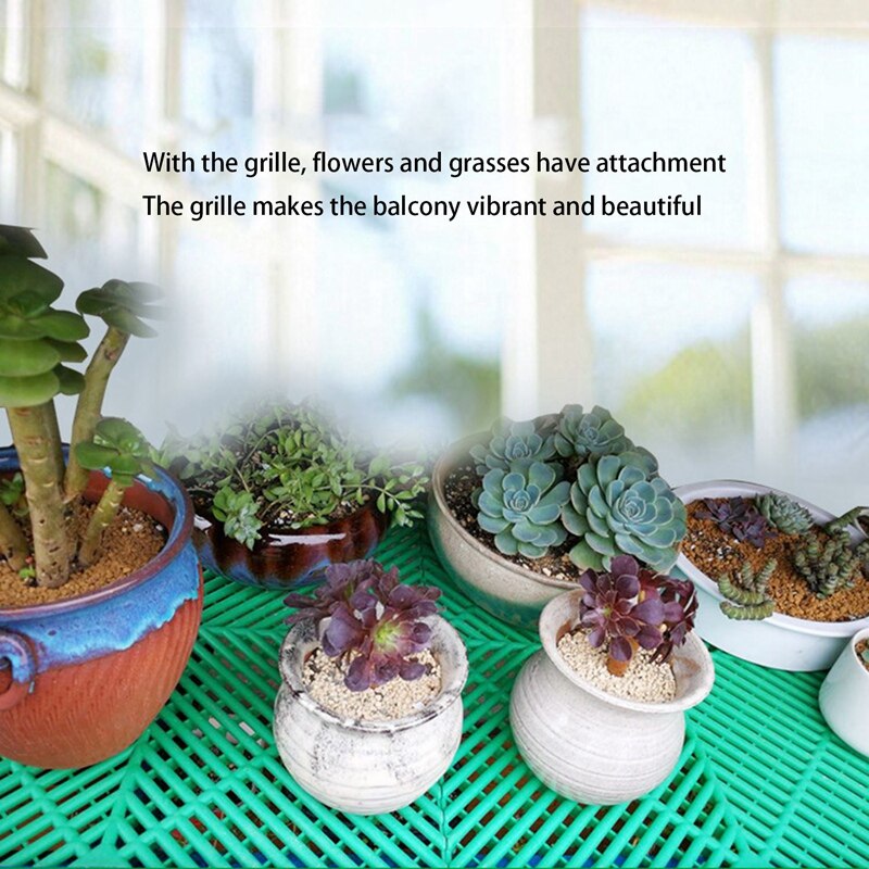 FashionPad Anti-Theft Window Grid Protection Fence Anti-Falling Plastic Splicing Grille for Window Sill Garden 40X40X1.8cm