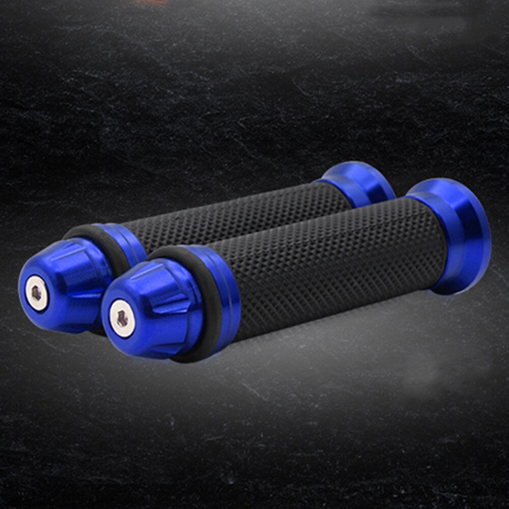 1 Pair 7/8'' Anti-Slip Motorcycle grips hand Handlebar Bar Grips Bicycle Rubber Mountain Cycle Handle Handlebar Bar Grips: Lavender