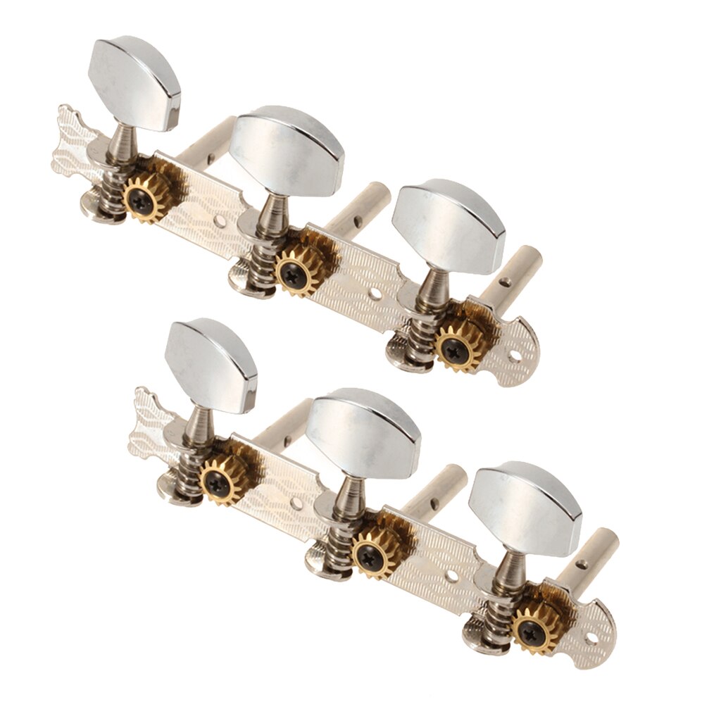 Classical Guitar Tuning Pegs Machine Heads Tuners with Chrome Tip Acoustic