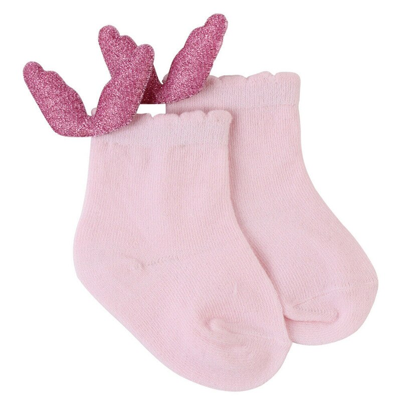 Kinder Nette freies Engel Socken Casual Geometrie Weiche Baumwolle Blends Casual Crew Socke mit Wings1-2 Jahr: Rosa / 24M