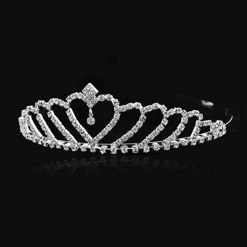 Morkopela tiara de cabelo infantil, strass tiara flor meninas coroa acessórios princesa festa jóias