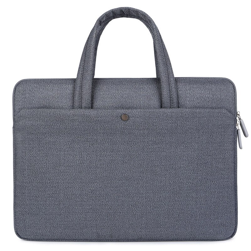 Brand Waterproof Men Women 13-15.6 inch Laptop Briefcase Business Handbag for Men Large Capacity: dark gray 15