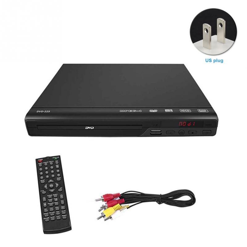 Reproductor de DVD y discos de CD HD 1080P, Compatible con entretenimiento, música, vídeo, películas, Audio de TV, multimedia, AV, USB, Control remoto, enchufe de la UE, EE. UU., Reino Unido: HDMI and HD line