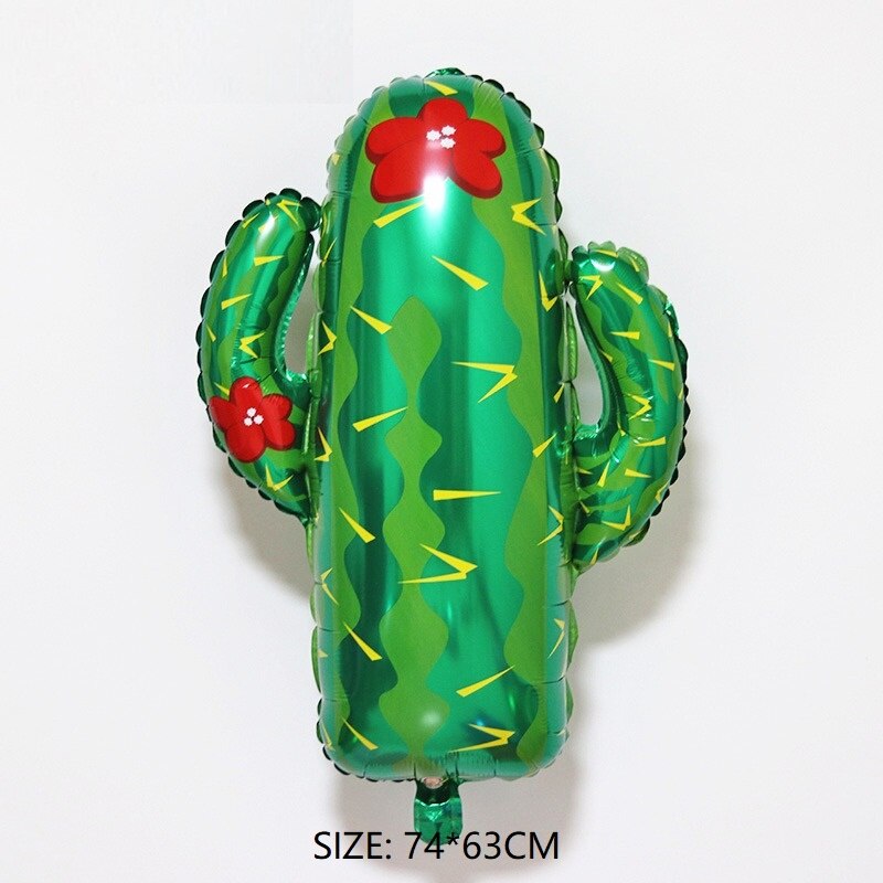 Le fruit pastèque ananas orange feuille ballon cactus flamant joyeux anniversaire ballons festival decorati: 3