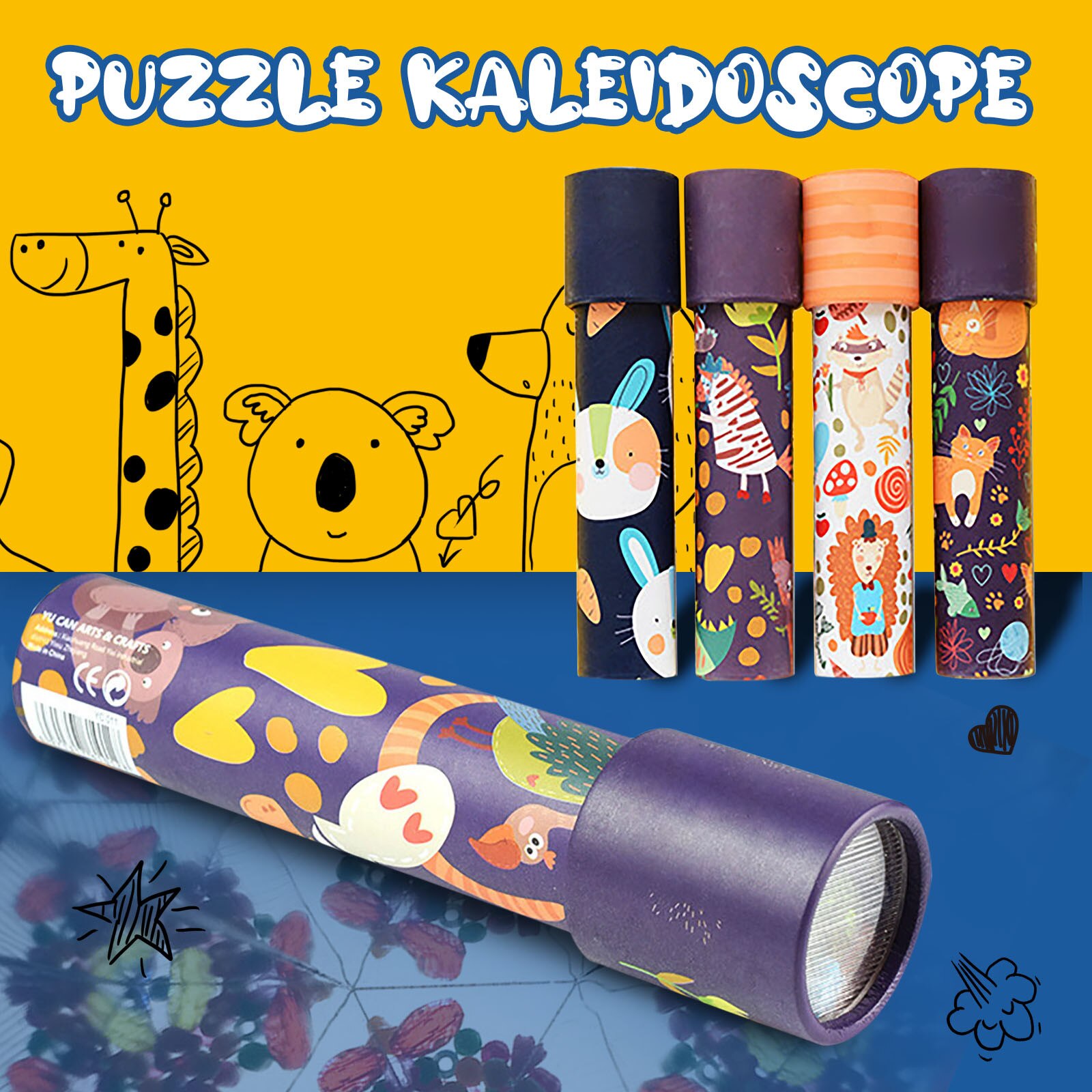 Interaktive Logische Rotierenden Kaleidoskop Magie Klassische Pädagogisches Spielzeug Für freundlicher Karikatur freundlicher 3d einfallsreich Spielzeug # P30