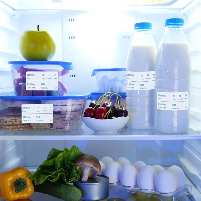 100pcs Practical Date Label Message Label Sticker Frozen Milk Labels Date Decal