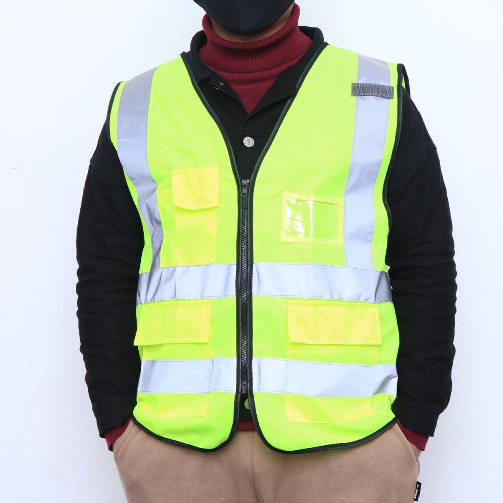 Hoge Zichtbaarheid Fietsen Rijden Vest Met Pocket Reflecterende Veiligheid Vest Voor Outdoor Bouw Werk Veiligheid Road Verkeer