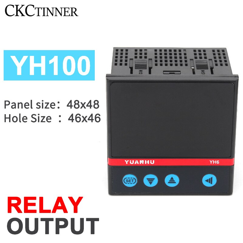 Digital PID Intelligent Temperature Controller YH100/400/700/900 SSR/Relay Output Thermostat Thermometer Thermoregulator 220V: YH100MAN