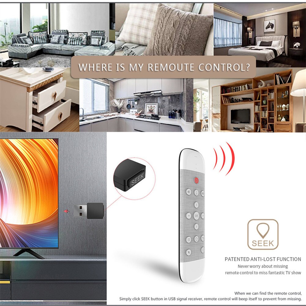 Q40 Air Mouse Voice Remote 2.4G Wireless Mini Keyboard Gyroscope Sensing IR Learning for Smart TV Box/mini PC /Projecter