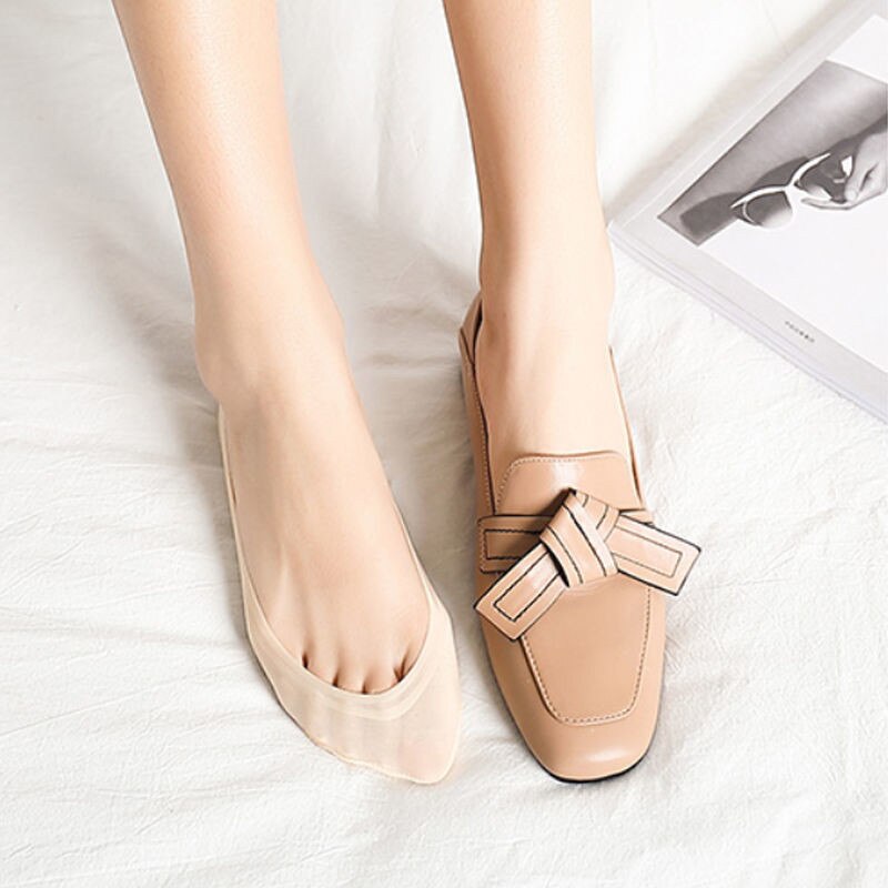 3 Pairs Anti-slip Boat Socks for Women Summer Autumn Cute Candy Color Ice Silk Socks Invisible Low Cut Thin Ankle Socks