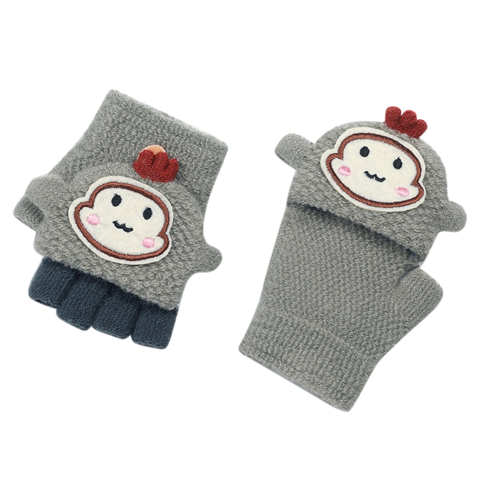 #30 freundlicher Handschuhe Cabrio kippen oben Handschuhe freundlicher Baby Winter warm stricken Halbhand Fäustling Gants Hiver gießen Enfants Guantes niño