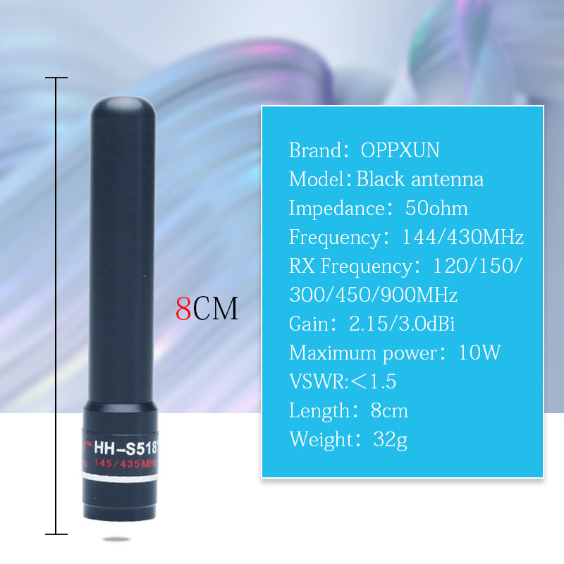 HH S518 SMA M J 144 430 MHz antenna corta a doppia banda antenna Radio bidirezionale per vertice VX 210 5R 130 500 iCOM iRadio Baofeng KSUN: Default Title