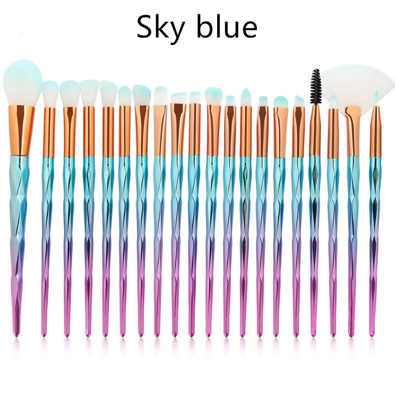 20PCS Unicorn Beauty Makeup Brushes Tool Set Blending Cosmetic Powder Eye Shadow Brush A Full Set of Cosmetic Brush: 5