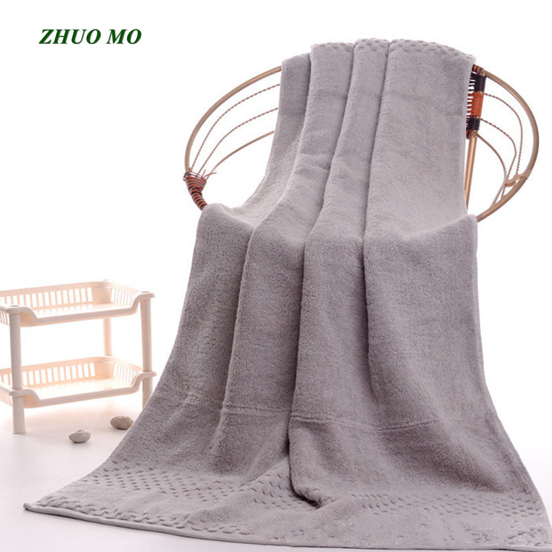 ZHUO MO luxe Katoen 1pc90*180cm Badhanddoek 1pc 42*70cm gezicht Handdoek set Super absorberende doek Vellen voor Volwassenen Douche Handdoek