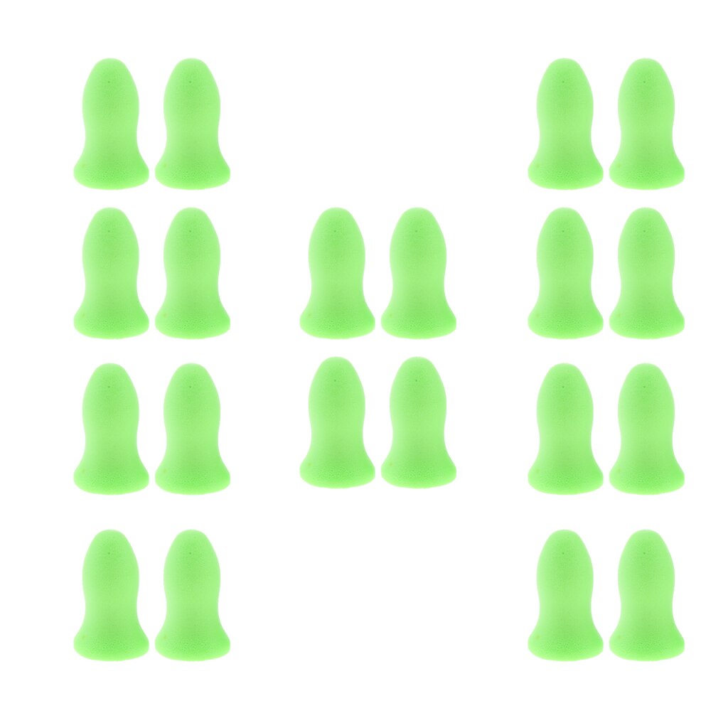 10 paar schuim oordopjes voor dames en heren, voor geluidsreductie tijdens het slapen