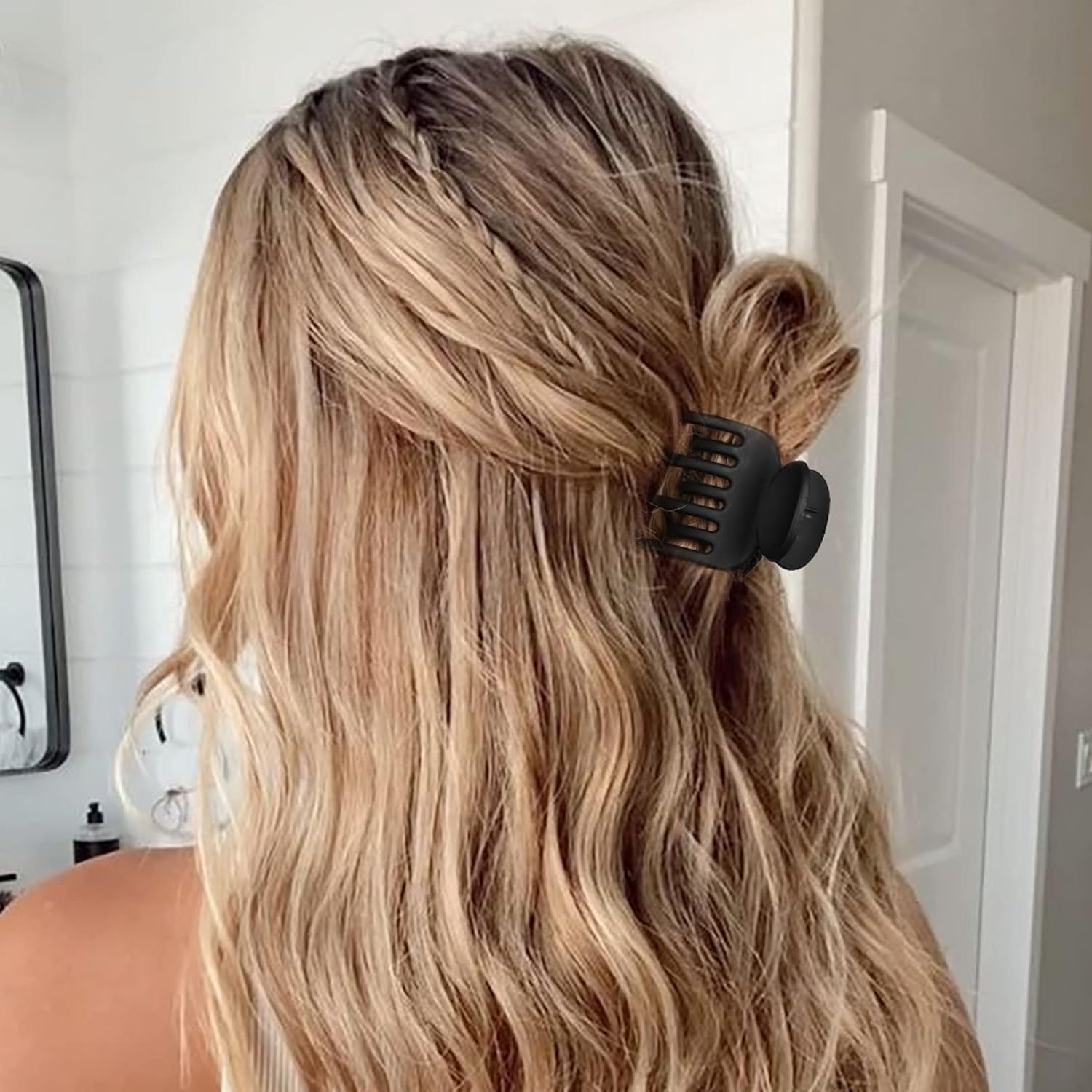 4 Uds. Pinzas pequeñas para el pelo para mujer, dientes de doble fila, pinzas para el pelo medianas, horquillas para niñas, accesorios para el cabello de para cabello fino