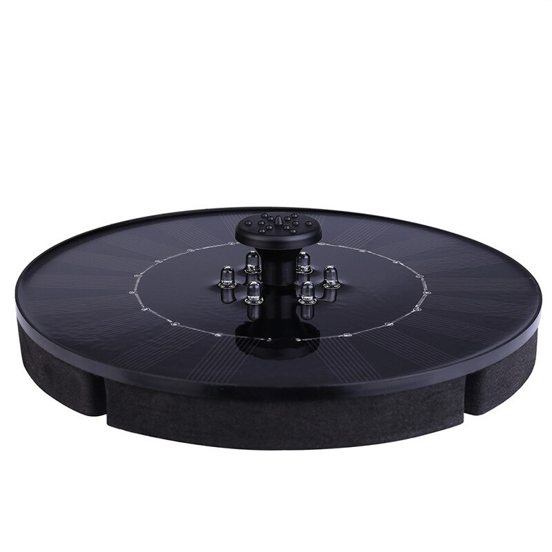 2.4 w ledet solar fontenen fontenen lys runde flytende fontene vannpumpe led lys hage dekorasjon fugl bad fontenen lys: Default Title