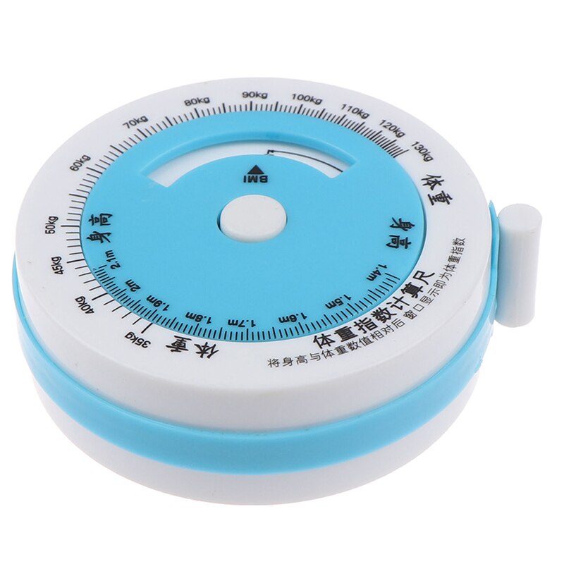 1pc Round Shape BMI Body Measure Tape BMI Caculator BMI Body Mass Index Retractable Tape
