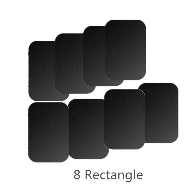 Syrinx Metall Platte Magnet Handy, Mobiltelefon Ständer Universal- Ersatz Metall Platte Bausatz Mit Klebstoff Für magnetisch Wagen montieren praktisch Halfter: 8Rechteck