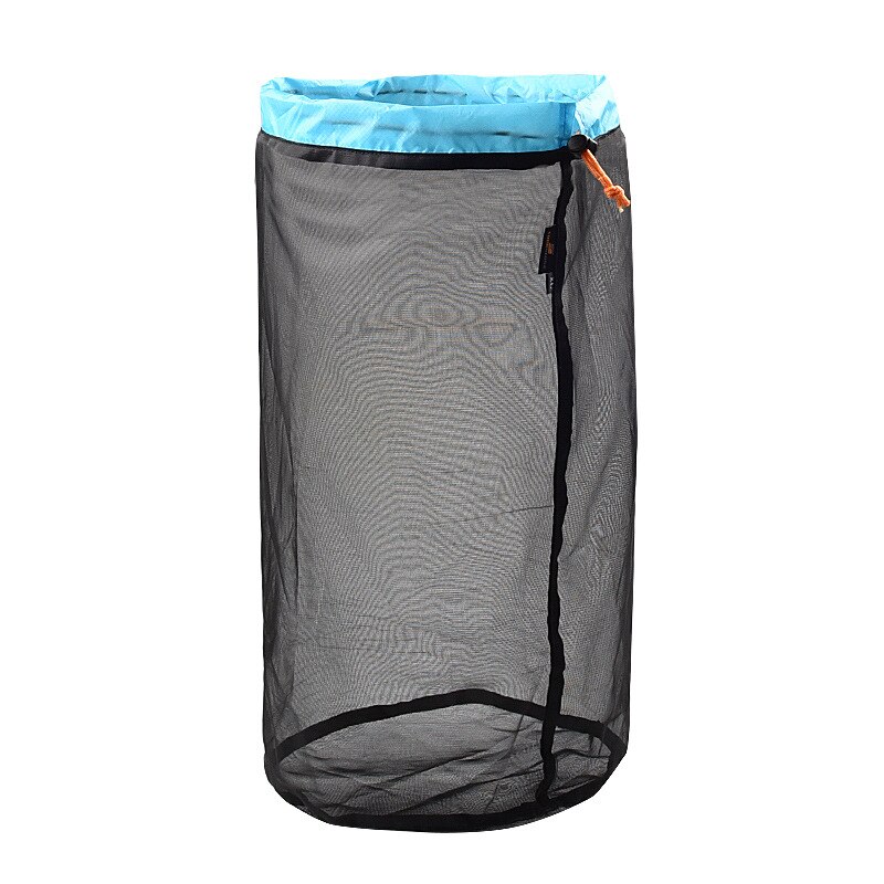 S xxl xxl ultraleve malha saco de armazenamento sacos cordão alta qualidade ao ar livre saco de coisas viagem organizador caminhadas ferramenta: Black XL