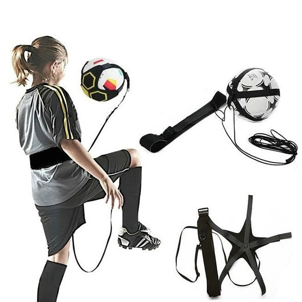 Fotboll träning sport assistans justerbar fotboll tränare barn fotboll träning bälte träningsutrustning kick