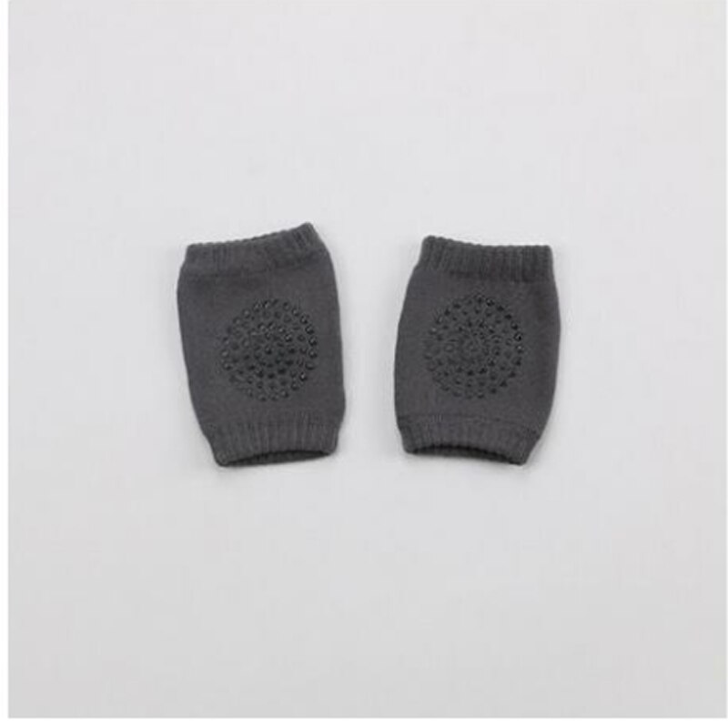 neue Baby Zubehör Baby Kleinkind Krabbeln Knie Pads Sicherheit Gehen Bein Ellenbogen Schutz Kissen Keine-Unterhose Kieselsäure Gel: dunkel Grau