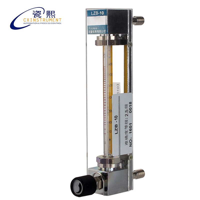 De Glazen Lichaam Materiaal Minder Dan 1.0 mpa 0.6 ~ 6 L/min Flow Range 2.5% Nauwkeurigheid Rotameter gas