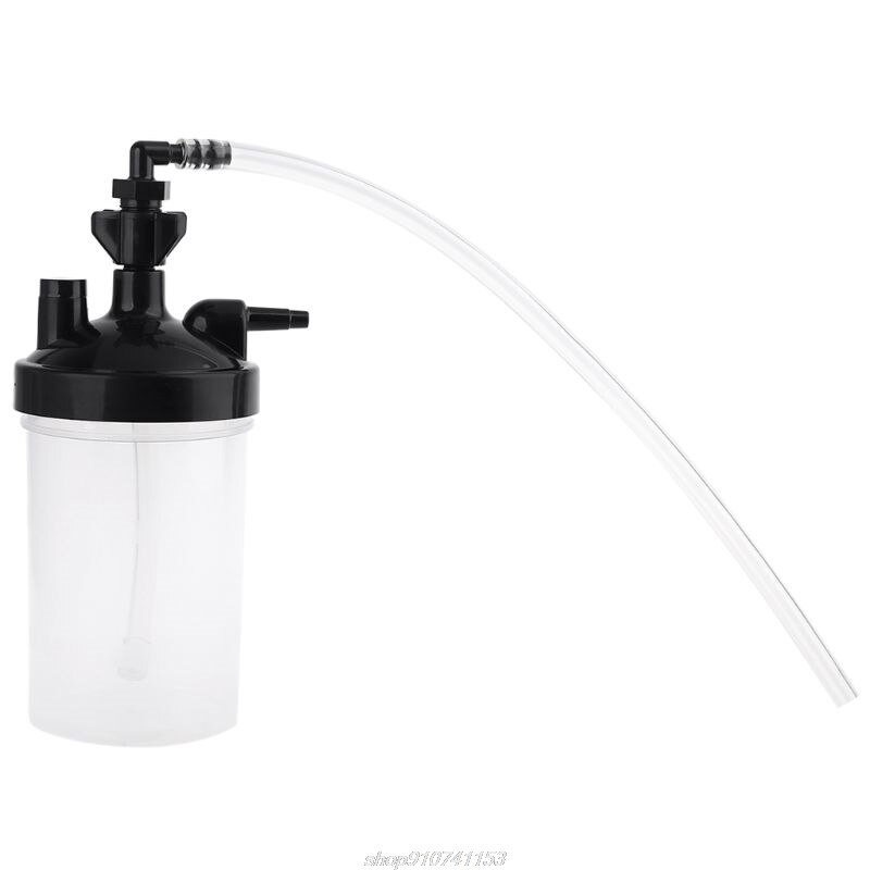 Oxygen Bubbler Bottle - Humidity for Oxygen Concentrator with Tubing Connector Elbow 12" JY10 21