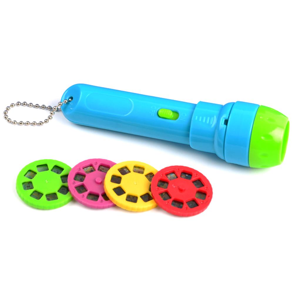 Baby Schlafen Geschichte Taschenlampe Projektor Lampe Spielzeug Vier kinder Geschichten Licht-up Spielzeug Für Kinder Pädagogisches Schlaf Spielzeug