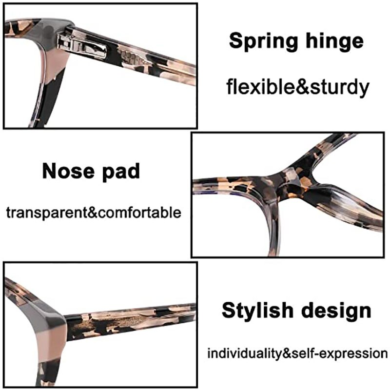 SASAMIA Blue Light Gaming Glasses for Women Computer Glasses Frames Blocking Blue rays Glasses Anti Eye Eyestrain Glasses Frames