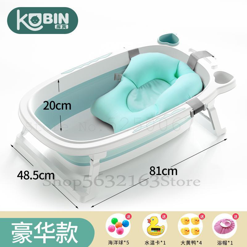 Baby badekar husholdning baby foldbart badekar kan sidde ned og tykkere stort badekar til børn og nyfødte: Model 7