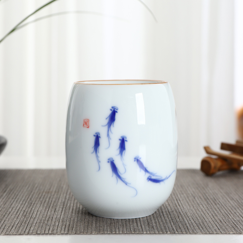 CHANSHOVA tasse à thé en céramique H271 | Motifs multiples traditionnels de Style chinois, tasse à thé en porcelaine blanche de 190ml: 2