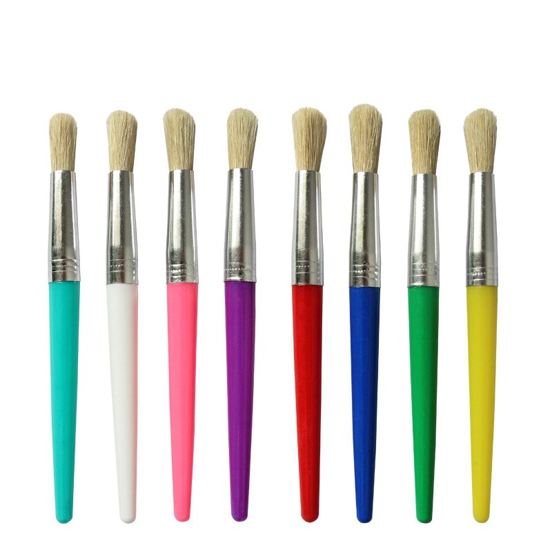 4 Stks/set Kwast Set Aquarel Levert Art Penselen Acryl Verf Tekening Gereedschap Kid Diy Schilder Borstel